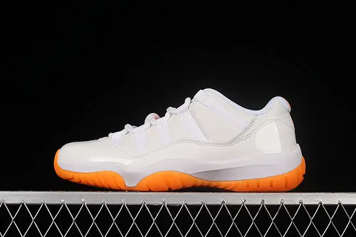 AIR JORDAN 11 RETRO LOW WHITE/BRIGHT CITRUS