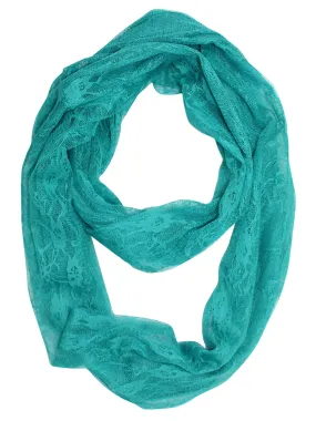 Elegant Lace Light Ring Infinity Scarf